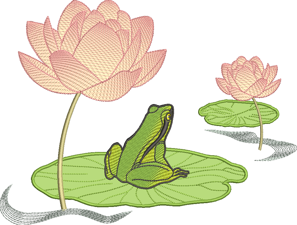 Frog & Lillies