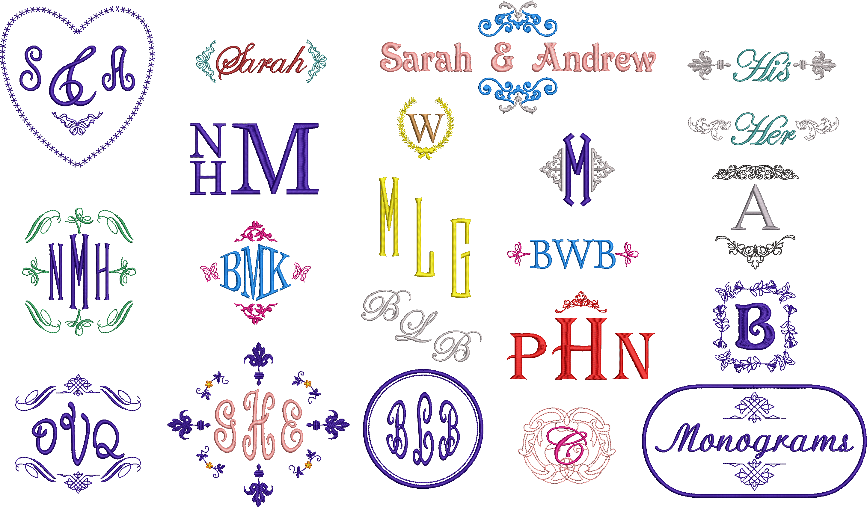 Monogram Samples